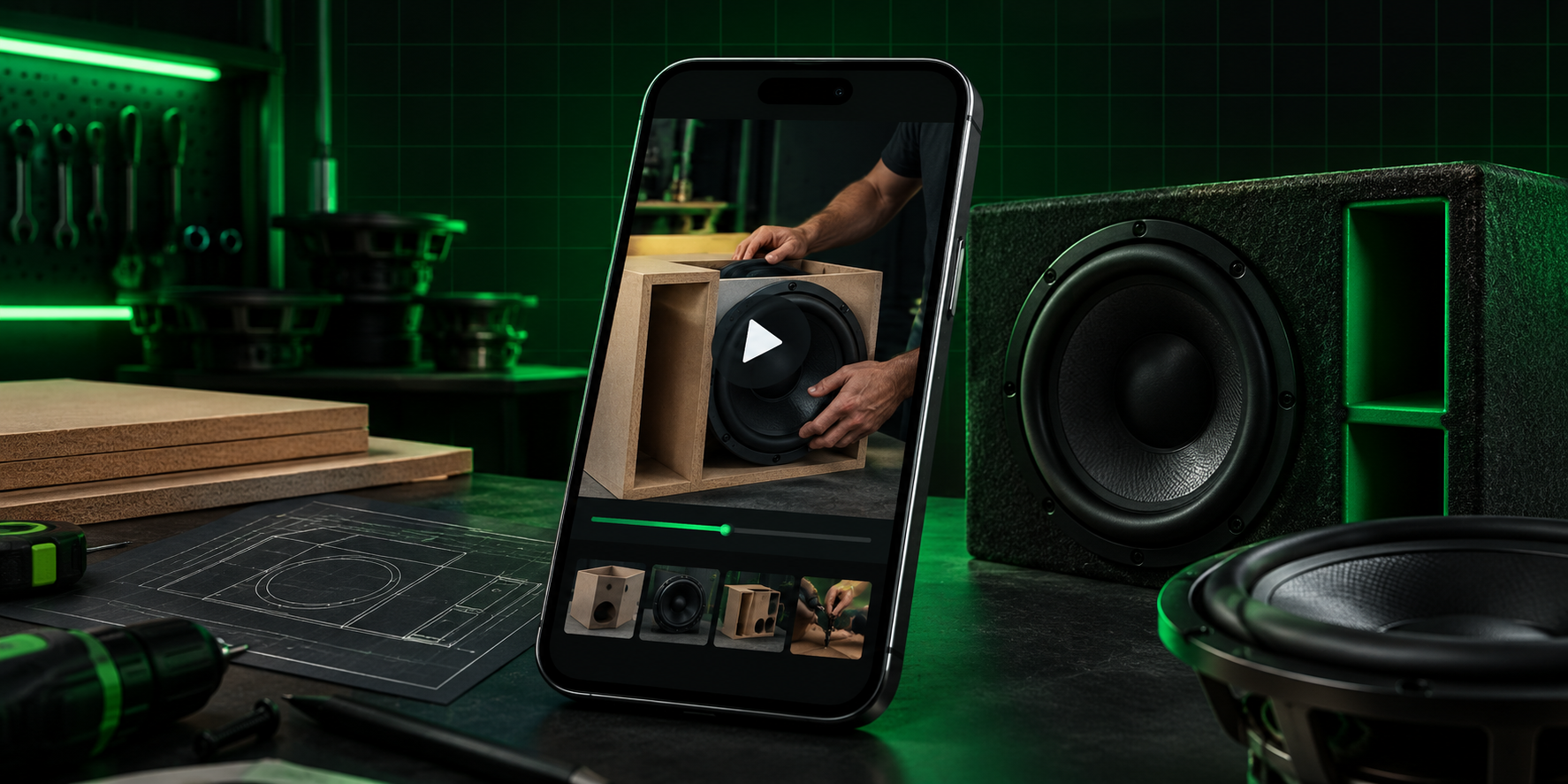 Vídeo aula de montagem de caixa de som no celular